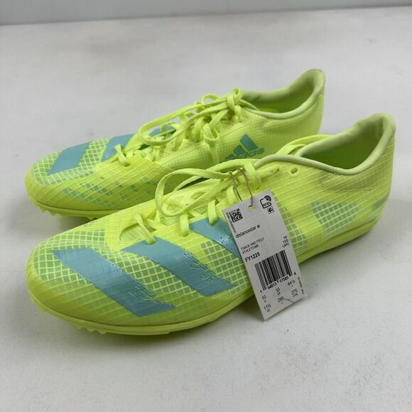 NEW Adidas Distancestar Women’s Running Shoes Track & Field Solar Yellow 11.5 - Picture 2 of 11
